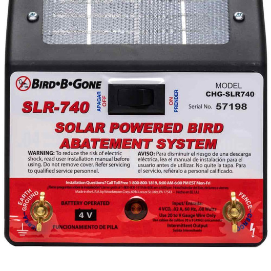 Bird Jolt Flat Track Solar Charger Bird B Gone