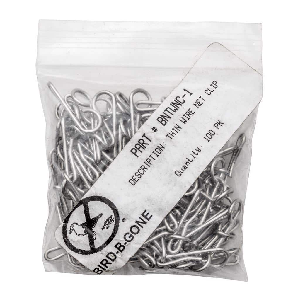 Thin Wire Bird Net Clips Stainless