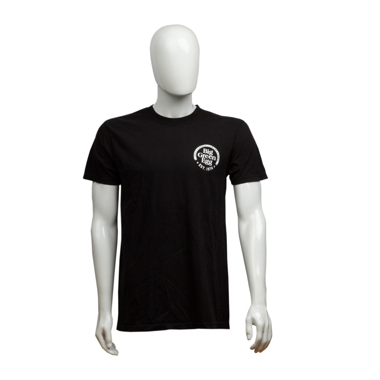 “Est 1974” on Front, "Official Egghead" on Reverse Black T-Shirt