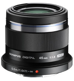 OLYMPUS製のM.ZUIKO DIGITAL 45mm f/1.8レンズ M.Zuiko Digital 45mm f/1.8 Lens (Black) - Allen's Camera
