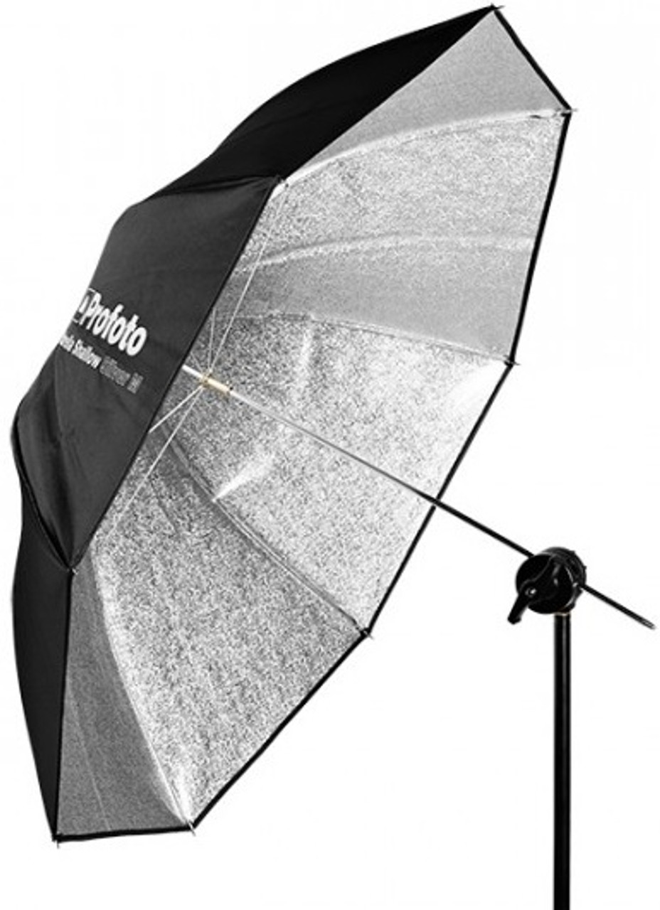 Umbrella Shallow Silver M #100975 - Allen's Camera