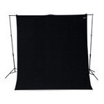 9' x 10' Black Wrinkle-Resistant Backdrop