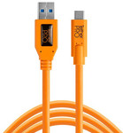 TetherPro USB Type-C Male to USB 3.0 Type-A Male Cable (15', Orange)