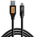 TetherPro USB Type-C Male to USB 3.0 Type-A Male Cable (15', Black)