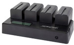 Quad Battery Charger Kit With 4 NP-F770 Batteries