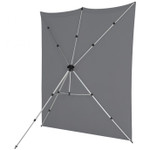 X-Drop Pro Wrinkle-Resistant Backdrop Kit (Neutral Gray - 8' x 8')
