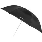 60” Convertible Umbrella - Optical White Satin with Removable Black Cover