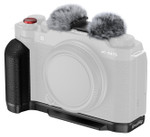 L-Shape Mount Plate with Silicone Handle for Fujifilm X-M5 (Black)