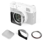 Jetmag Pro Lens Hood Kit for FUJIFILM X100 (Silver)
