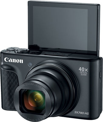 PowerShot SX740 HS Digital Camera (Black) - Allen's Camera