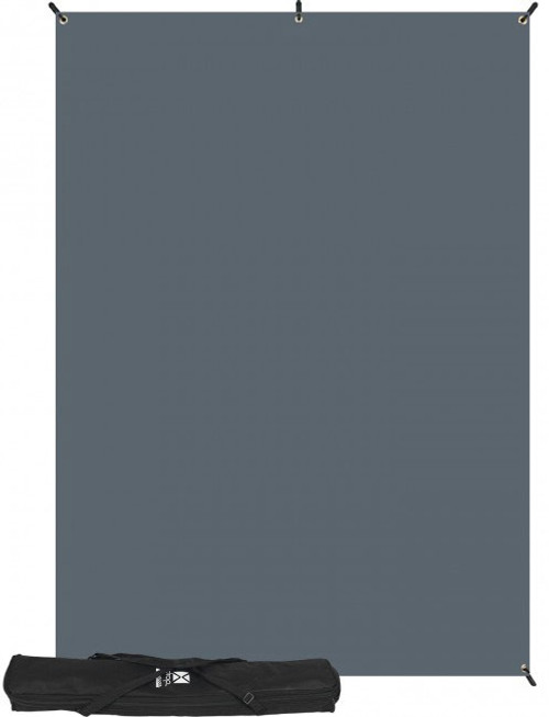 X-Drop Wrinkle-Resistant Backdrop - Neutral Gray Kit 5' x 7' X-Drop Wrinkle-Resistant Backdrop - Neutral Gray Kit 5' x 7'