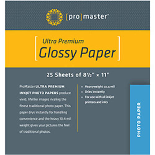 Ultra Premium Glossy Paper 8.5" x 11" - 25 Sheets Ultra Premium Glossy Paper 8.5" x 11" - 25 Sheets