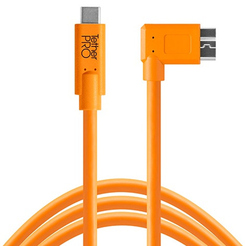 TetherPro USB Type-C Male to USB Type-C Male Cable (15', Orange