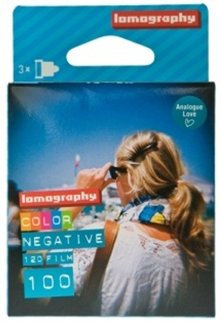 Lomography Color Negative 100 Film 3 Pack - 120 Roll Film Lomography Color Negative 100 Film 3 Pack - 120 Roll Film