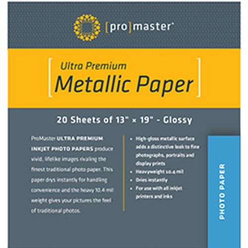 Ultra Premium Silver Metallic Inkjet Photo Paper - 13 x 19'' - 20 Sheets Ultra Premium Silver Metallic Inkjet Photo Paper - 13 x 19'' - 20 Sheets