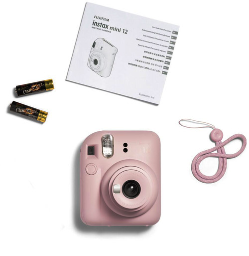 Fujifilm Instax Mini 12 Instant Print Film Camera (Blossom Pink), Instant  Film Cameras