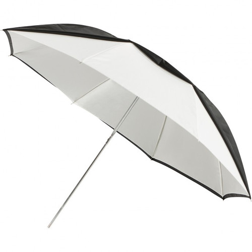 43" Collapsible White Umbrella with Removable Black Backing 43" Collapsible White Umbrella with Removable Black Backing