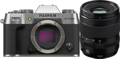 X-T50 Mirrorless Digital Camera w/XC 15-45mm f/3.5-5.6 OIS PZ Lens (Charcoal Silver) /USED