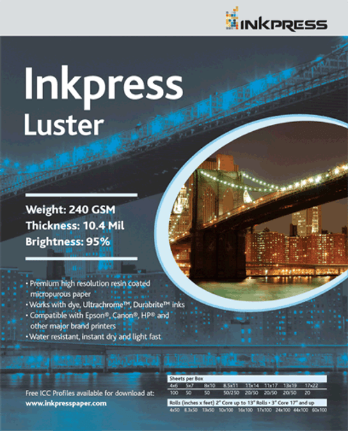 Luster 11 x 14 (20 Sheets) Luster 11 x 14 (20 Sheets)