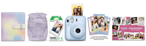 Instax Mini 12 Instant Film Camera - Holiday Bundle - Blue