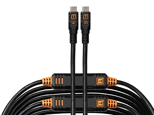 TetherPro Optima 10G USB-C Straight to Straight Cable - 15'