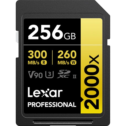 256GB Professional 2000x UHS-II SDXC Memory Card /USED