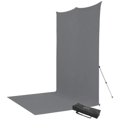 X-Drop Fabric Backdrop Kit (Neutral Gray, 8 x 13') /USED