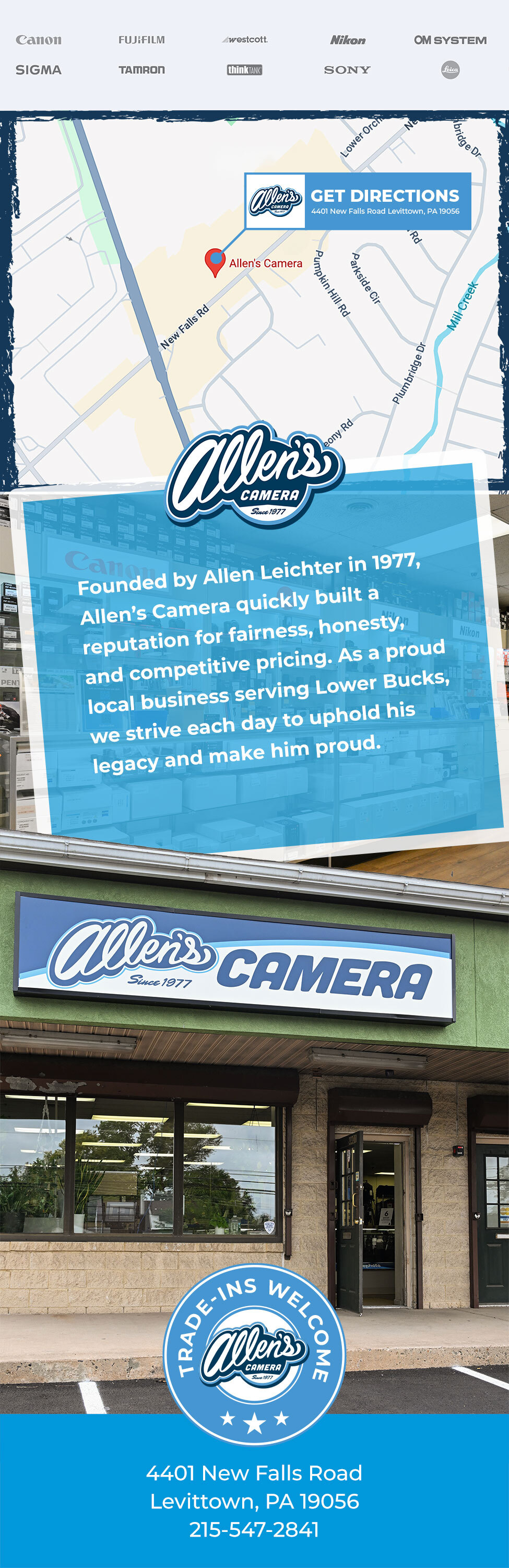 Directions to Allen's Camera
