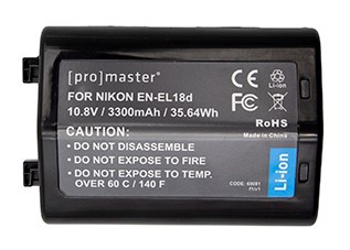 Li-ion Battery for Nikon EN-EL18d - Allen's Camera