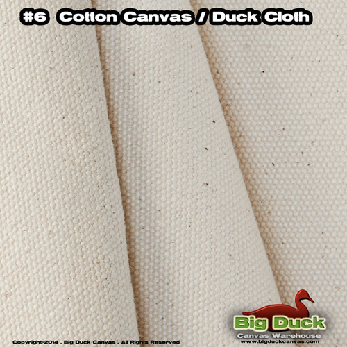 #6/60" Cotton Canvas Fabric / Duck Cloth (21oz) - NATURAL