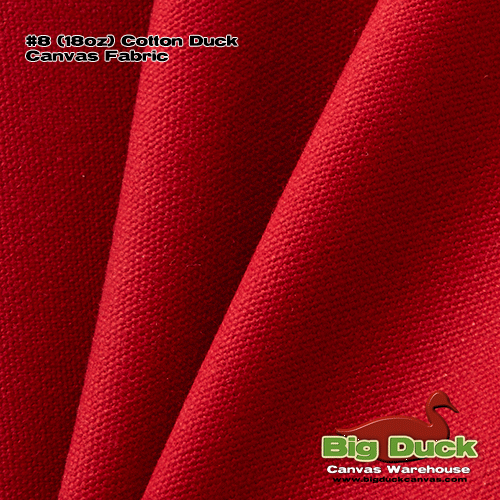 #8/60" cotton canvas fabric / cotton duck - Wholesale Red
