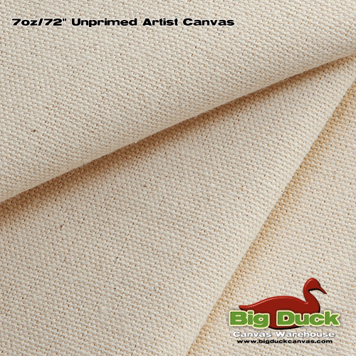 Artist Canvas Lightweight 7oz weight Unprimed Cotton Fabric for painting