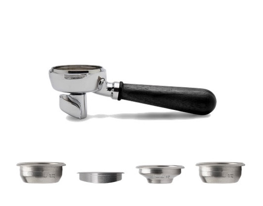 Lelit Double Spout Portafilter with Black Walnut handle