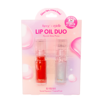 epielle x herg Lip Oil Duo | Sunset Squeeze + Tropical Frost