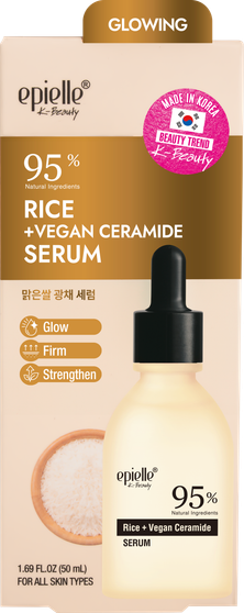 Rice + Vegan Ceramide Serum | 95% Natural Ingredients