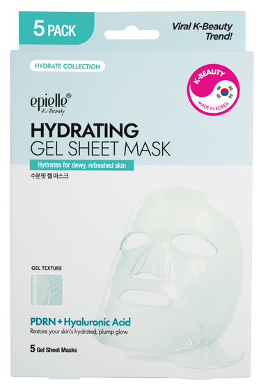 Hydrating Gel Sheet Mask | PDRN + Hyaluronic Acid | 5 Count