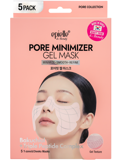 Pore Minimizer Gel Mask | Bakuchiol + Triple Peptide Complex | 5 Count