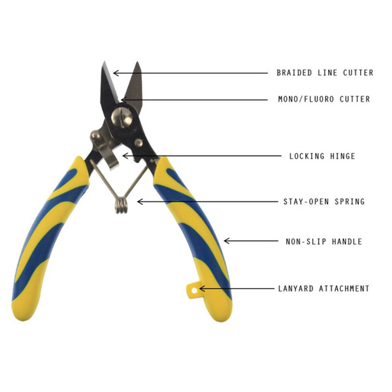 Eagle Claw Lazer Sharp Split Ring Pliers w/ Braid Cutter