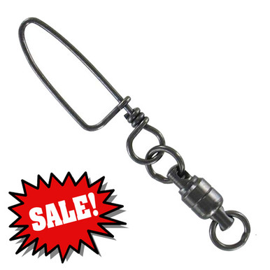 Brass Ball Bearing Swivel w/ Two Welded Rings & Coastlock Snap