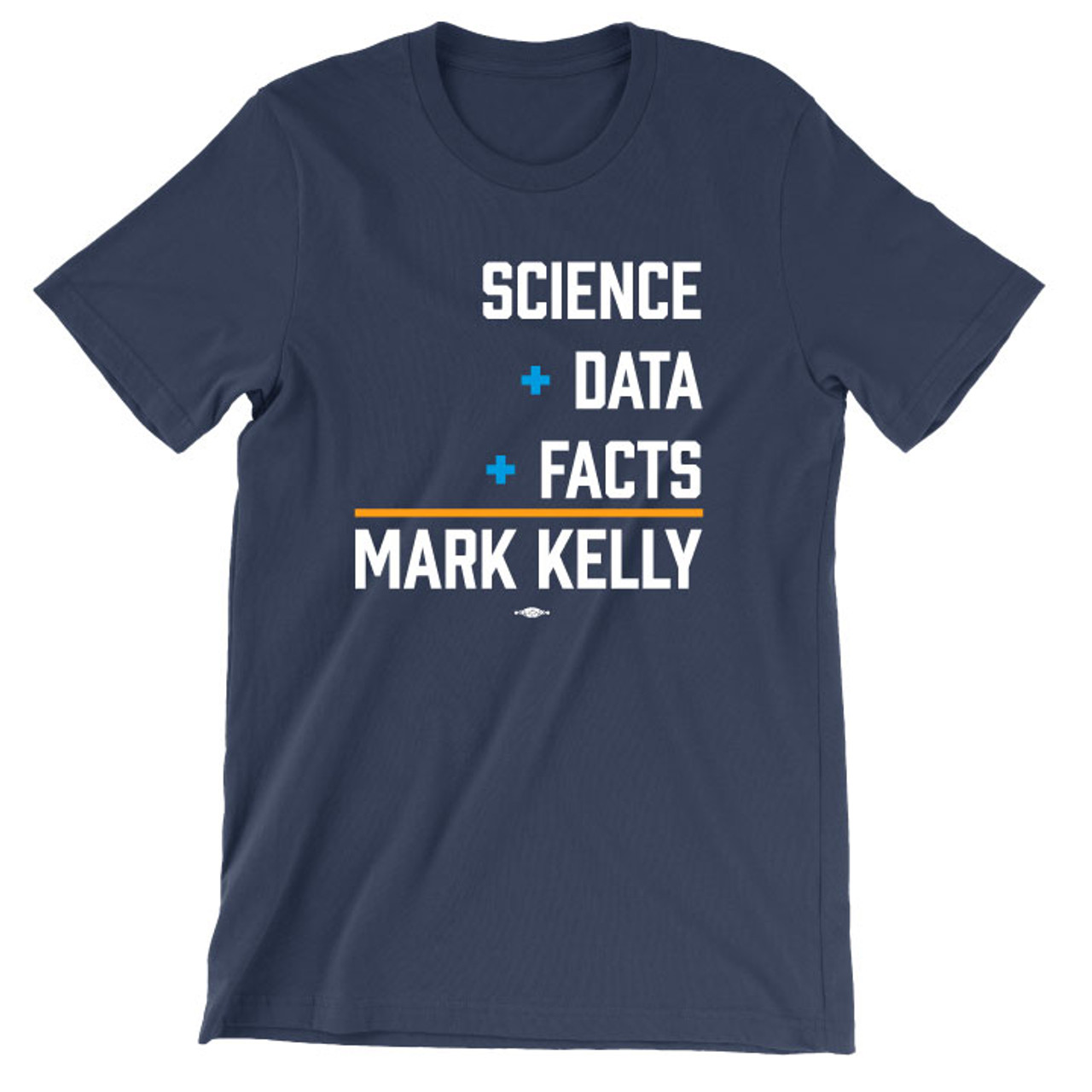 Science Data Facts Tee (Non-Fitted/ Fitted Navy Tee) - Mark Kelly for