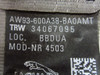 10-17 XJ R L Rear Center Bench Seat Belt Lap Shoulder Assy Oyster C2D33470Amt Aw93-600A38-Ba Amt
