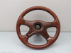 Steering Wheel 82-87 XJ6 Aftermarket Wood Style Cracked
