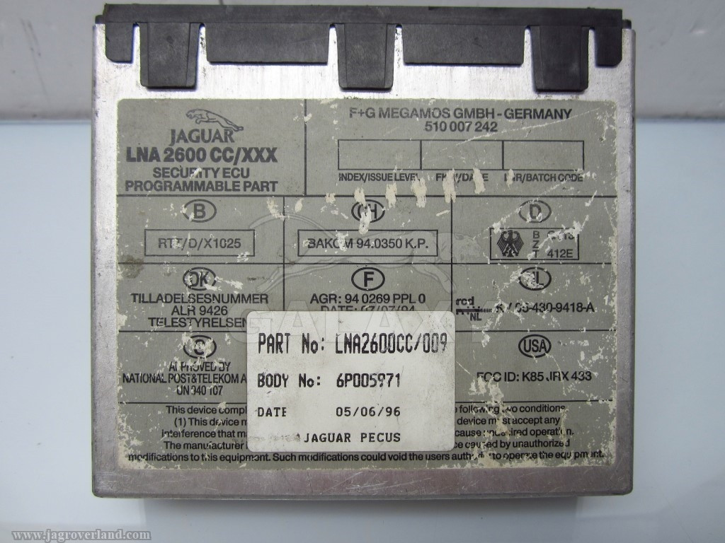 Door Locking Control Module 95-98 LNA2600CC LNA2600CC009 ECU