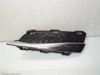 12-15 XF Front Bumper Left Lower Mesh w Chrome Molding C2Z16209 C2Z16217 Cx23-15K233-A