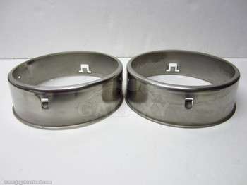 95-97 XJ6 Headlamp Lens Cover Steel Chrome Trim Jlm12113Trim