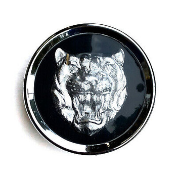 Center Cap 03-06 Jaguar MXD6249CA Silver Chrome Black