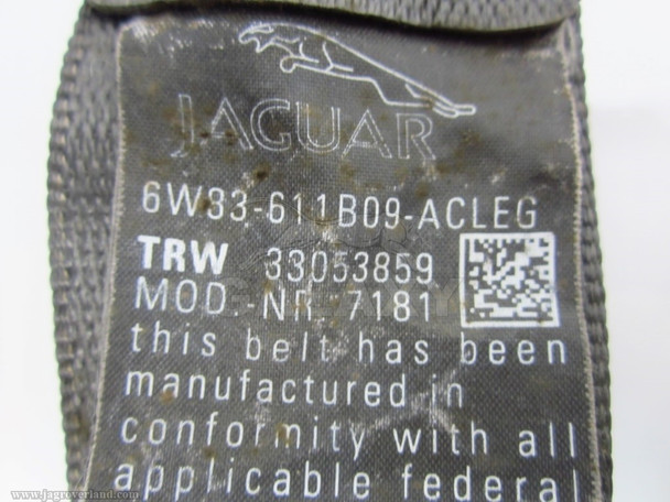 07-09 XK R S Rear Left Lap And Shoulder Seat Belt 6W83-611B09-Ac Leg