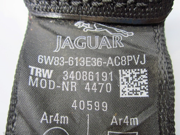 07-15 XK R Rear Left Right Lap And Shoulder Seat Belt 6W83-613E36-Ac 8 Pvj C2P25148Pvj
