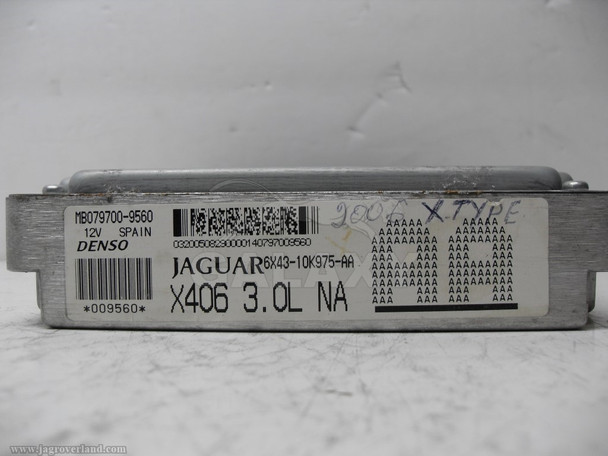 Engine Control Module 06-07 Jaguar X-Type ECU ECM 6X43-10K975-Aa
