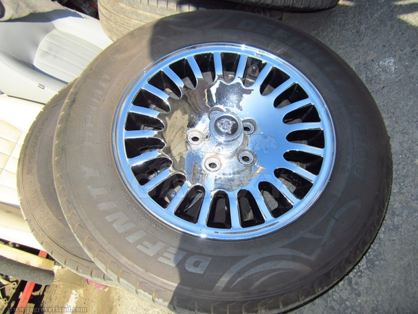95-99 XJ6 XJ8 XJ12 XJs Vanden Plas Oem Road Wheel Premium 16X7 Aluminum Alloy 20 Spe Wheel w Brand New Tires Mnb6113Aa Mna6113Fa